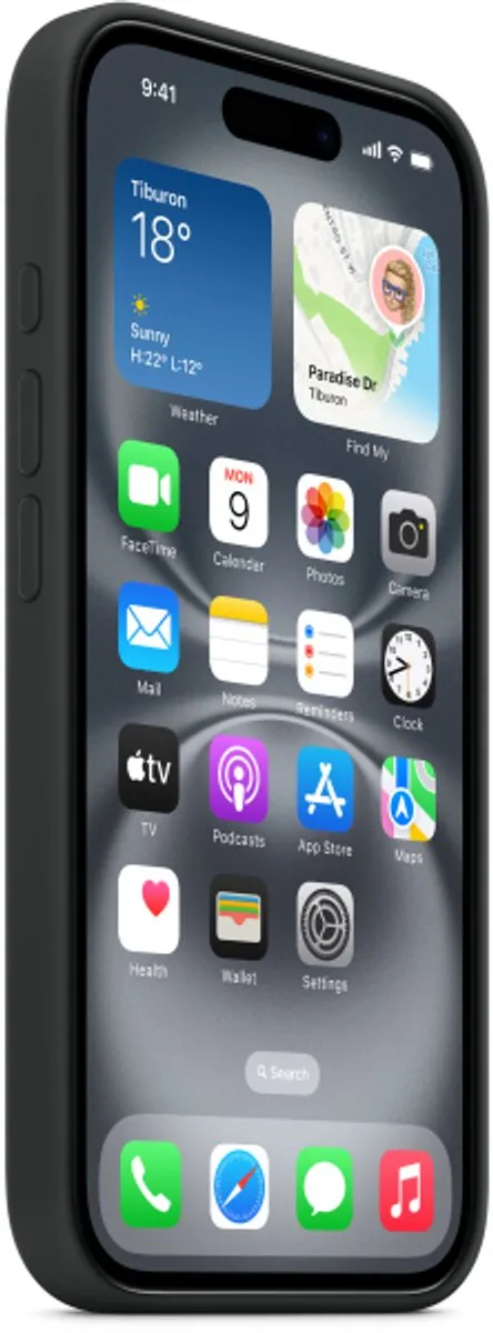 Apple iPhone 16 Siliconenhoesje MYY13ZM/A - MagSafe - Zwart