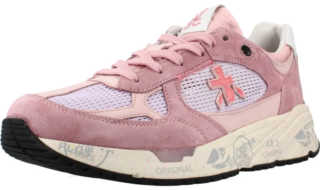 Premiata Mased Var.8220 Sneakers Roze Combi - afbeelding 3 van 6