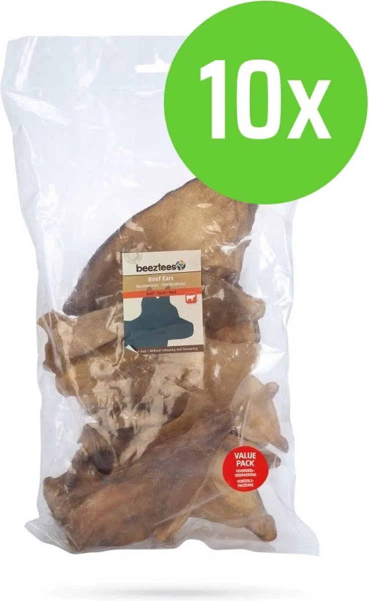 Beeztees Runderoren Hondensnack 120 Stuks