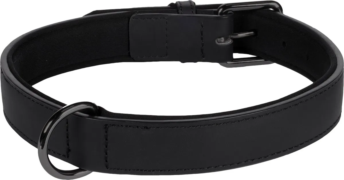 Flamingo Binti Halsband - Zwart - XL 47-57cm