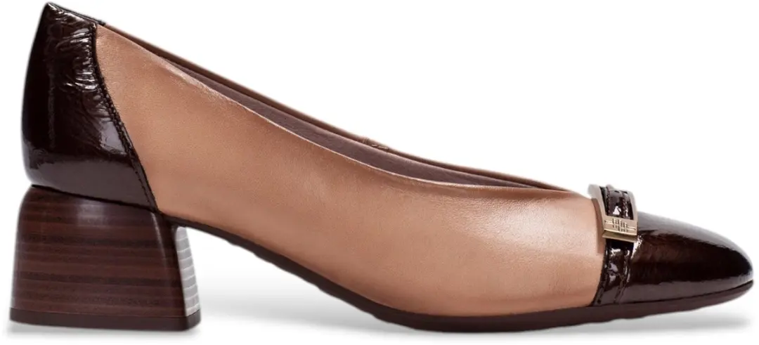 Hispanitas Bruine leren schoenen Varsovia