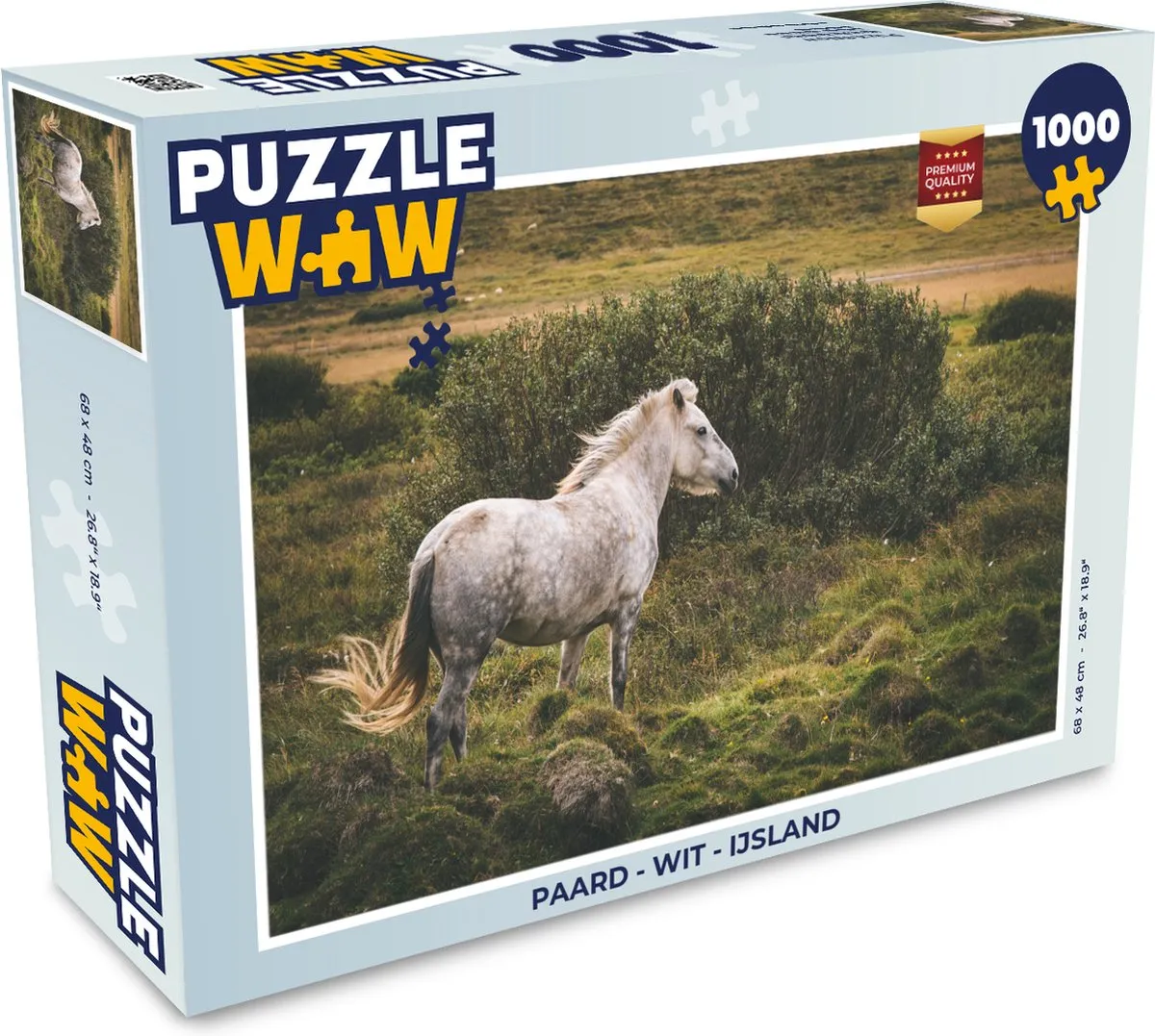 PuzzleWow Paard IJsland Legpuzzel 1000 Stuks