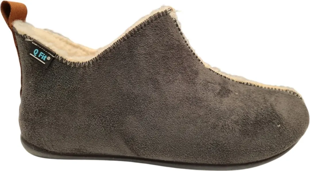 Q-Fit Madrid dames pantoffel - Antraciet - Maat 38