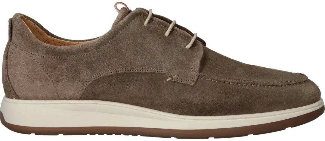 Berkelmans Lydden Veterschoenen Taupe Suede Heren