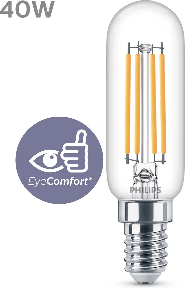 Philips LED Kaarslamp T25 E14 2700K - 3 Stuks