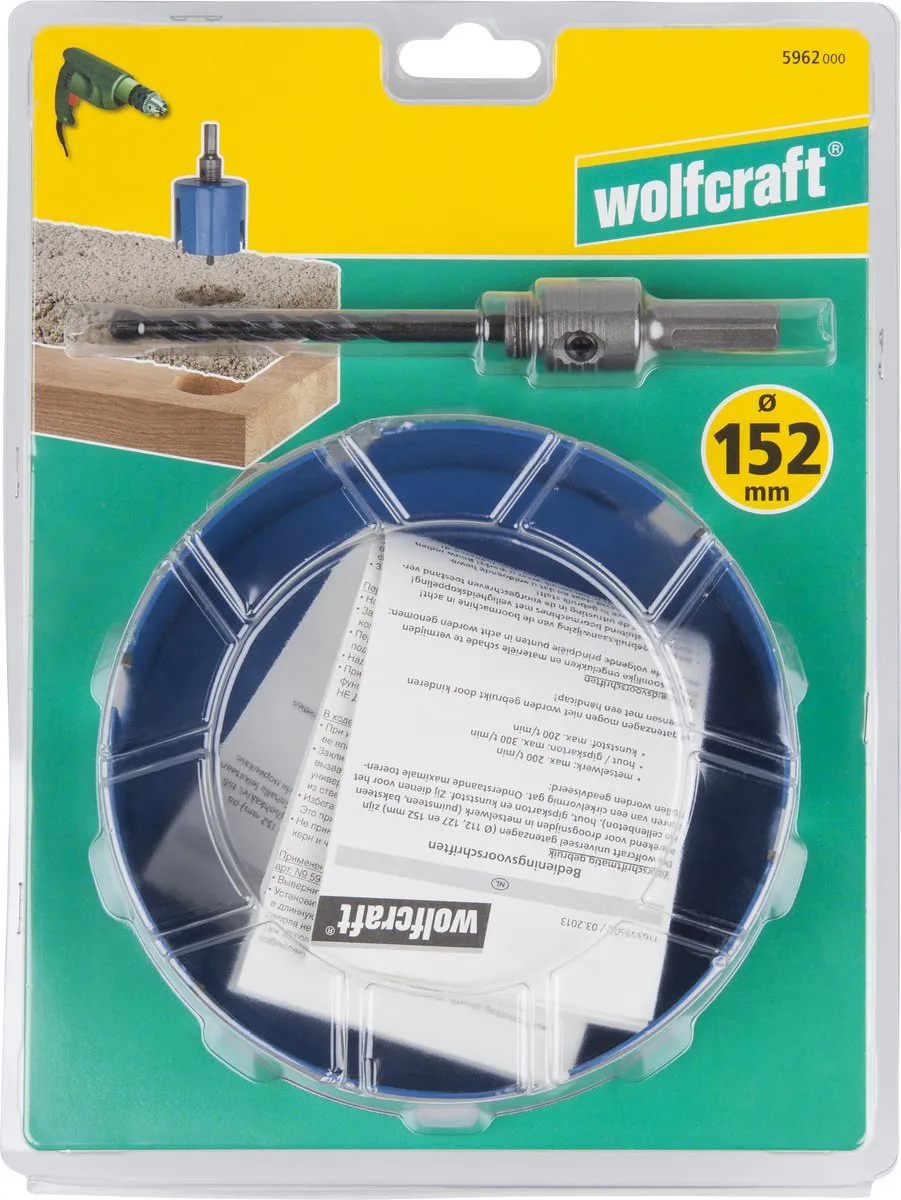 Wolfcraft Universele Gatenzaag 152mm - 5962000