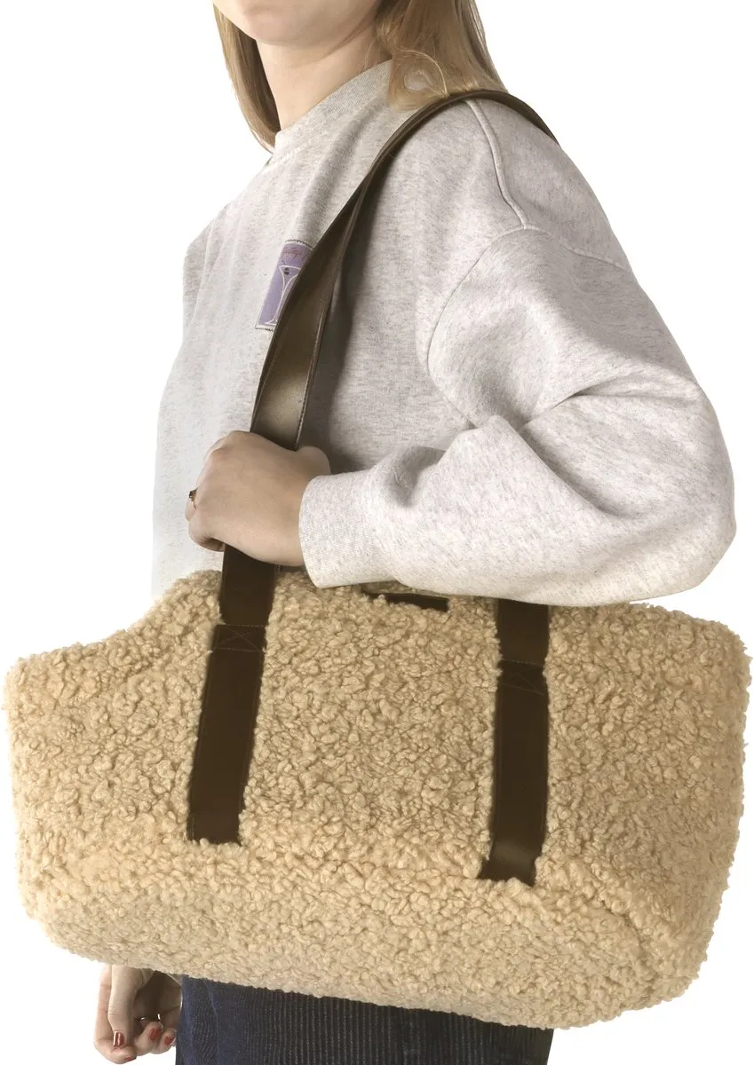 Flamingo Pookie Draagtas - Beige - 50x24x26cm