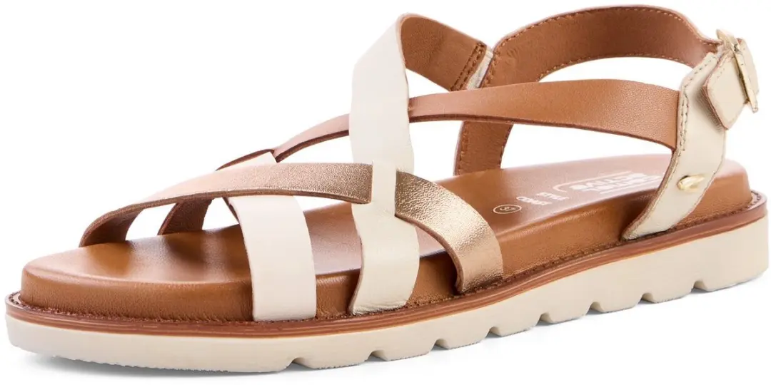 camel active Sandaal met leren voetbed