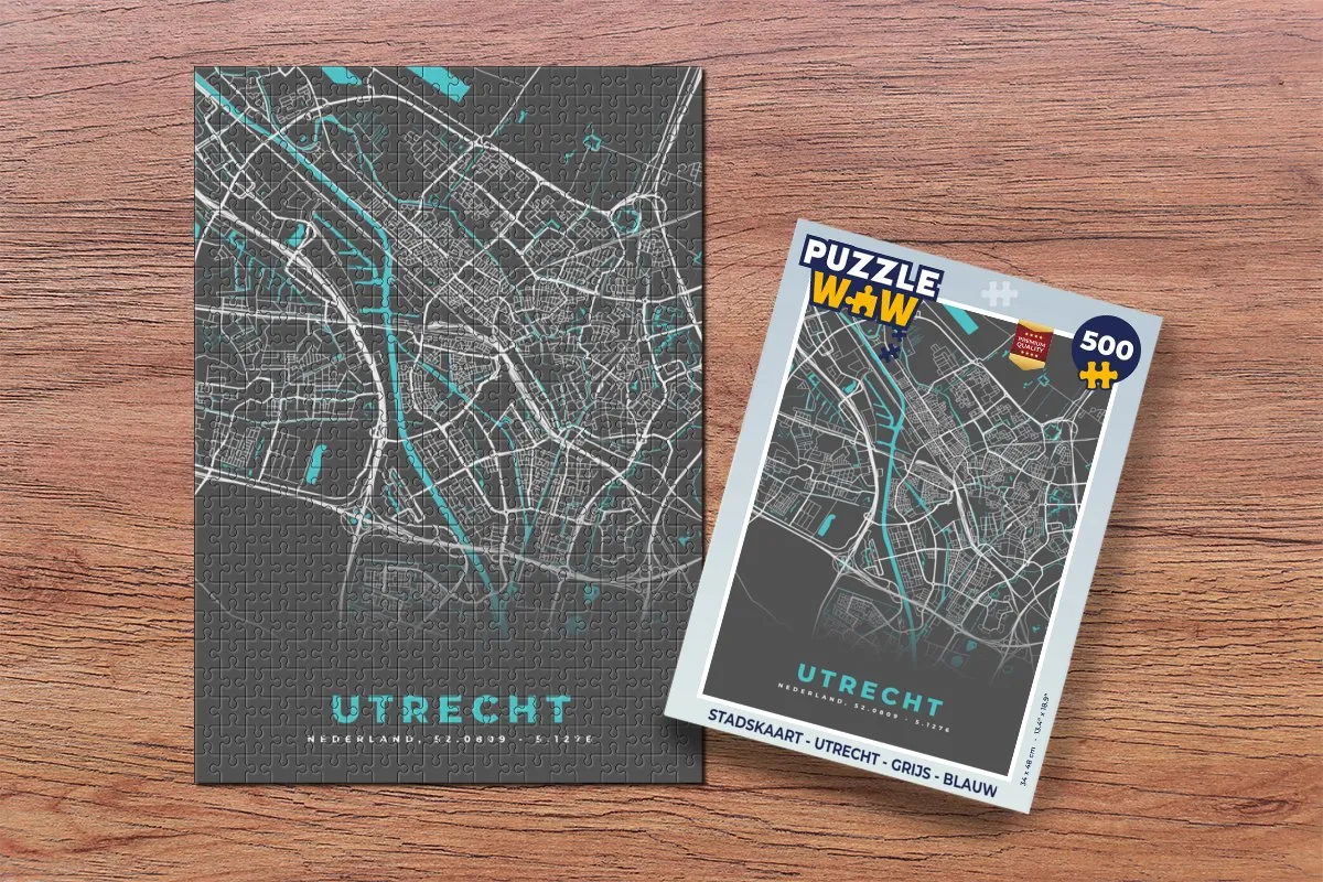 PuzzleWow Utrecht Legpuzzel 500 Stuks - Multicolor