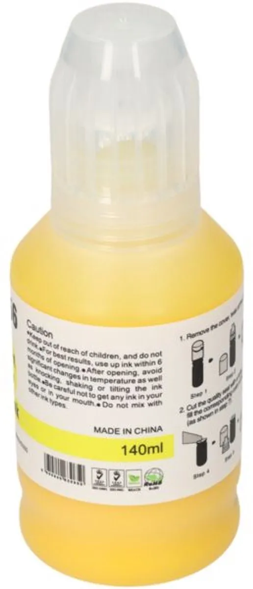 PrintAbout GI-56Y Inktcartridge - Geel - 140ml - Canon