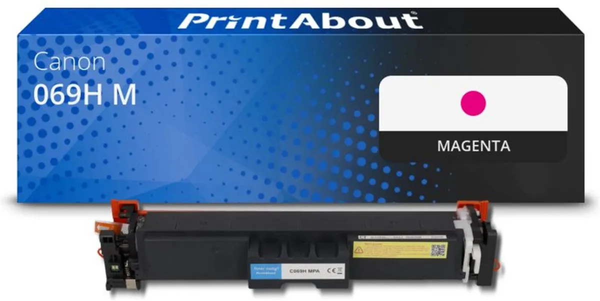 PrintAbout Canon 069H M Toner Magenta - 6.000 Stuks