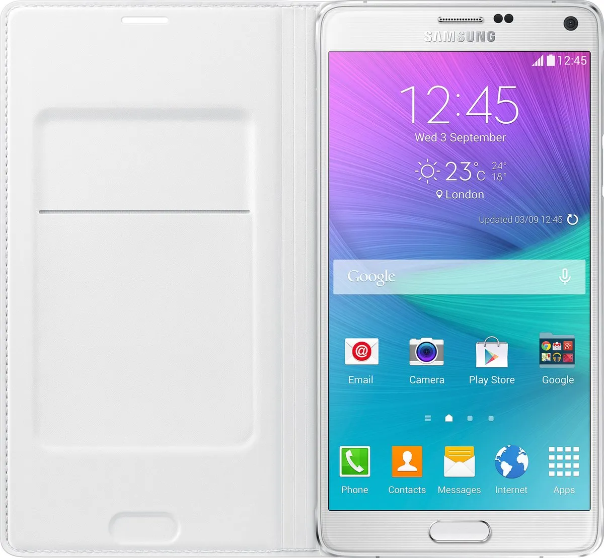 Samsung Galaxy Note4 Flip Wallet EF-WN910FTEGWW - Wit
