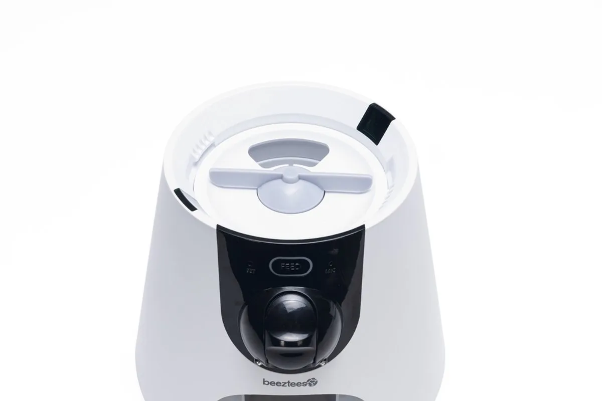 Beeztees Cam Smart Voerbak Kat - Wit - 22x36x32cm