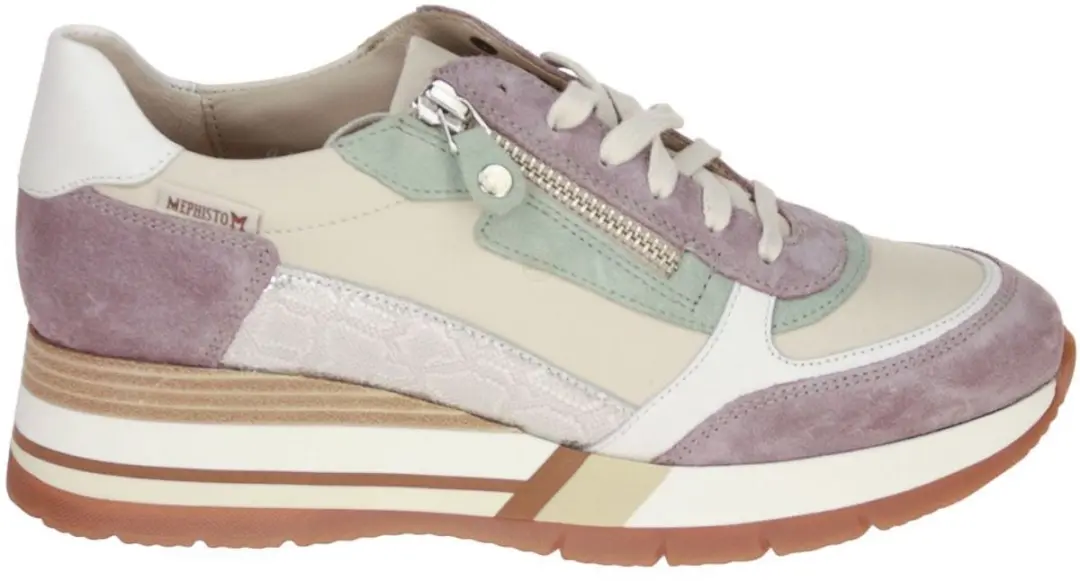 Mephisto Tiziana Beige-Roze Sneaker