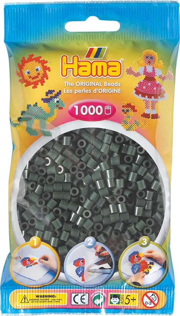 Hama Strijkkralen 1000 Stuks - Donkergroen