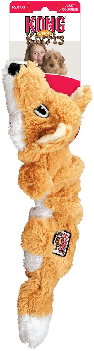 KONG Scrunch Knots Vos M - Kauwspeelgoed
