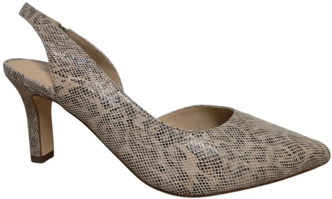 Peter Kaiser 9-9-79642-46 458 Pump open Hiel Luipaardprint Leer Dames