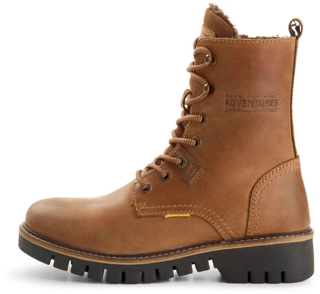 camel active Enkelboot van echt leer