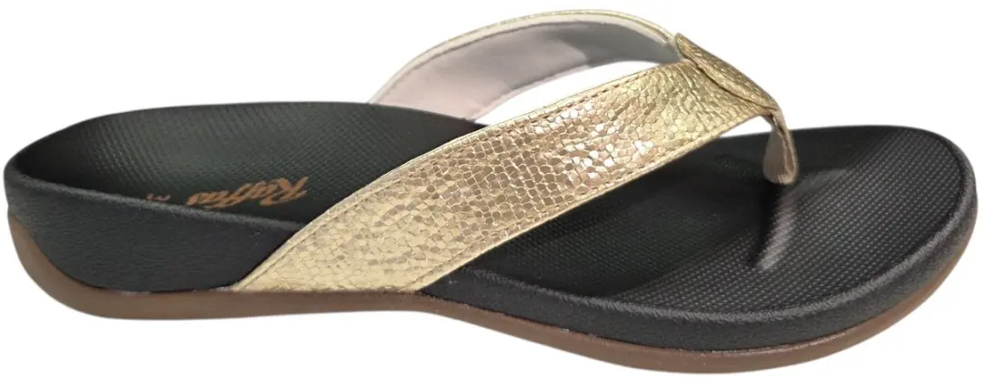 Raffas 2402 Bella Gold Teenslippers Goud Synthetisch Dames - Goud - 42