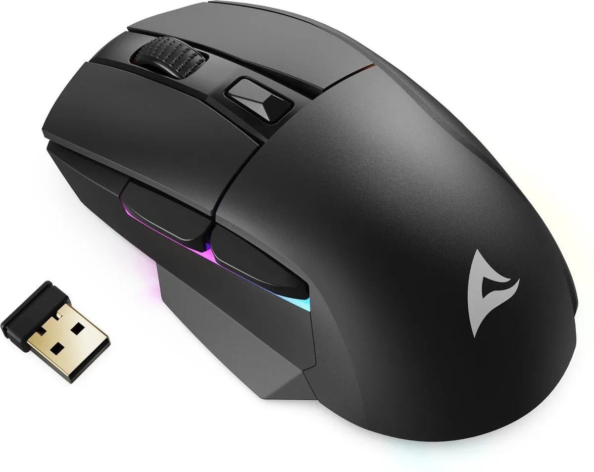 Sharkoon SGM50W Gaming Muis - 6400 DPI - Zwart