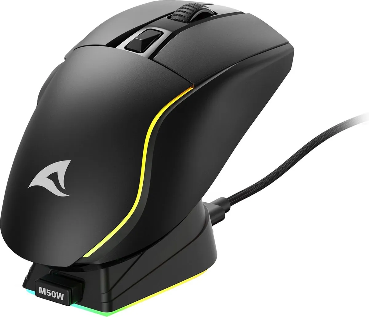 Sharkoon SGM50W Gaming Muis - 6400 DPI - Zwart