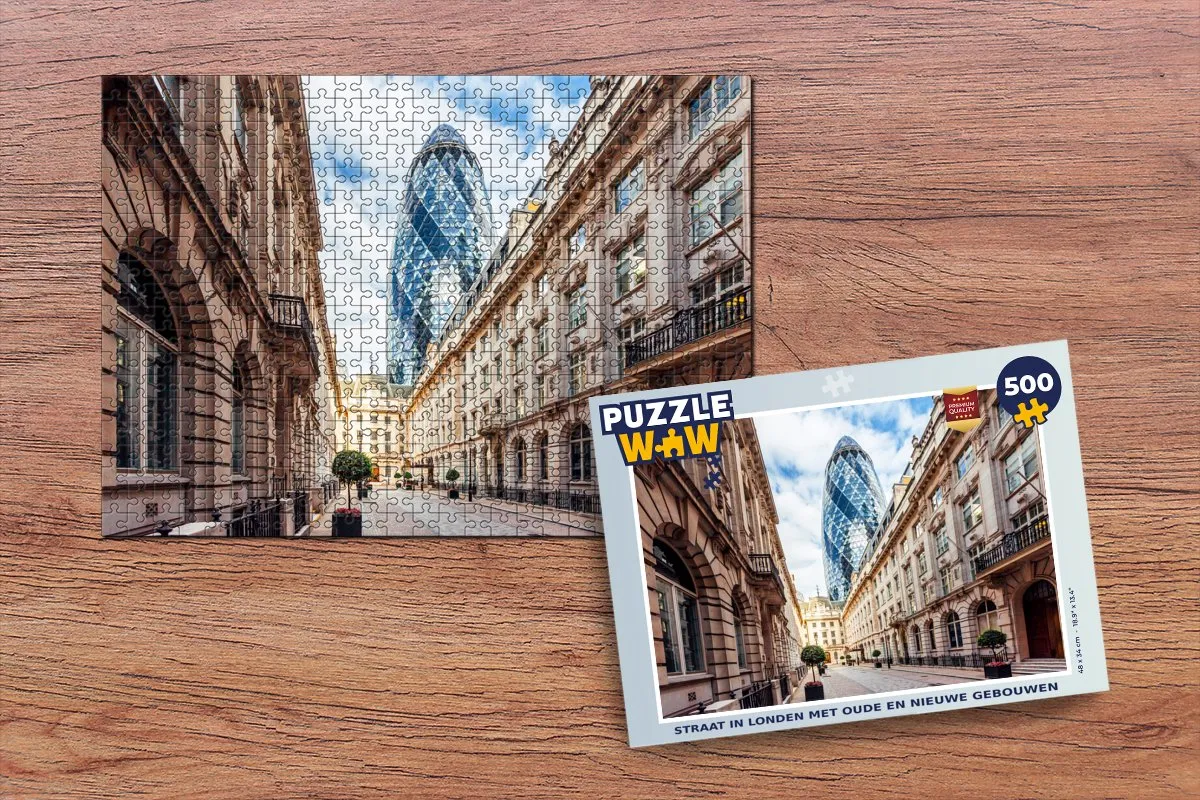 PuzzleWow Londen Legpuzzel 500 Stuks - Multicolor
