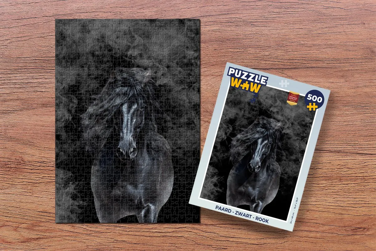 PuzzleWow Paard Legpuzzel 500 Stuks - Multicolor