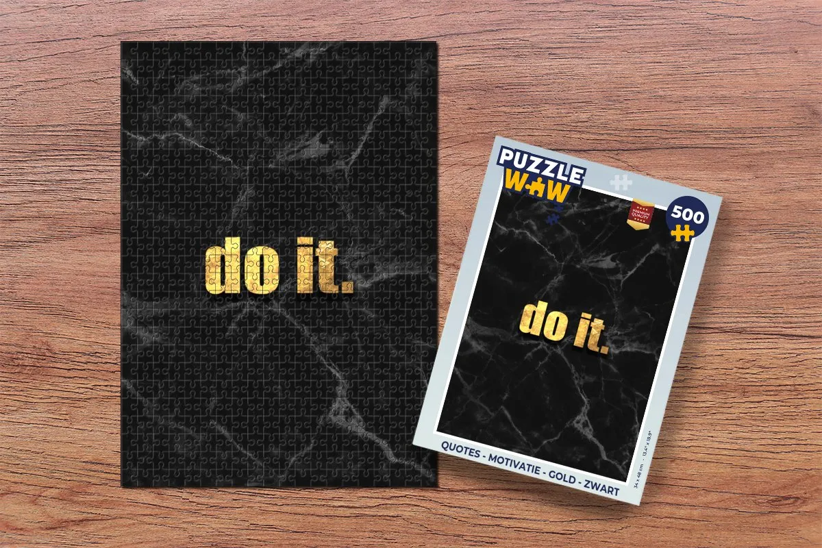 PuzzleWow Quotes Motivatie Legpuzzel 500 Stuks - Multicolor