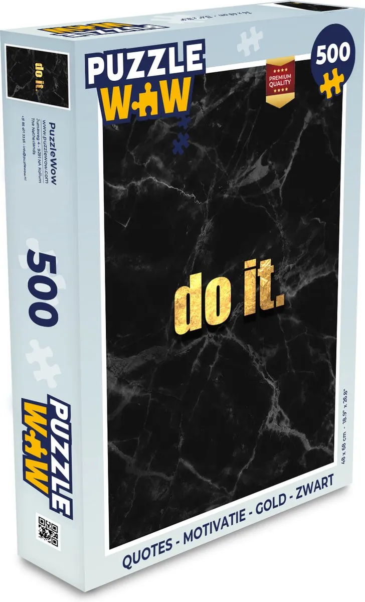 PuzzleWow Quotes Motivatie Legpuzzel 500 Stuks
