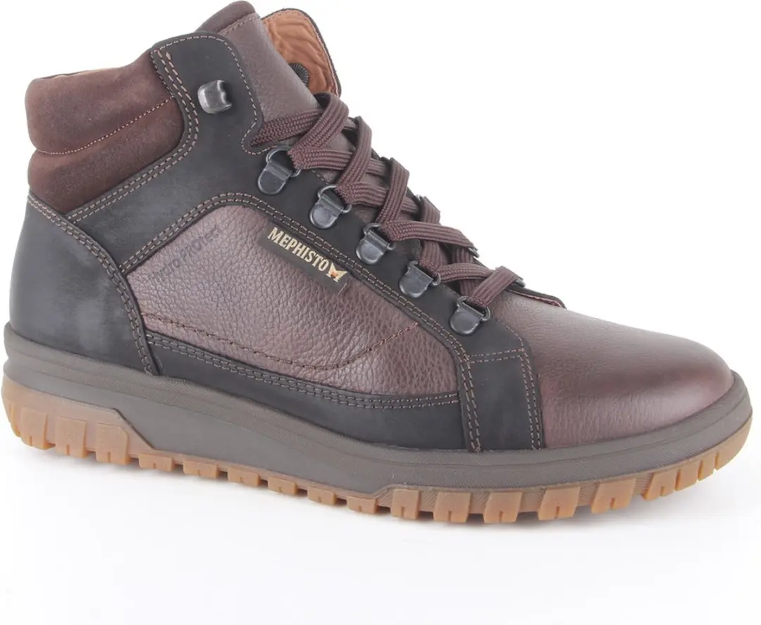 Heren Veterboots Mephisto Pitt Nevada Dark Brown Donkerbruin