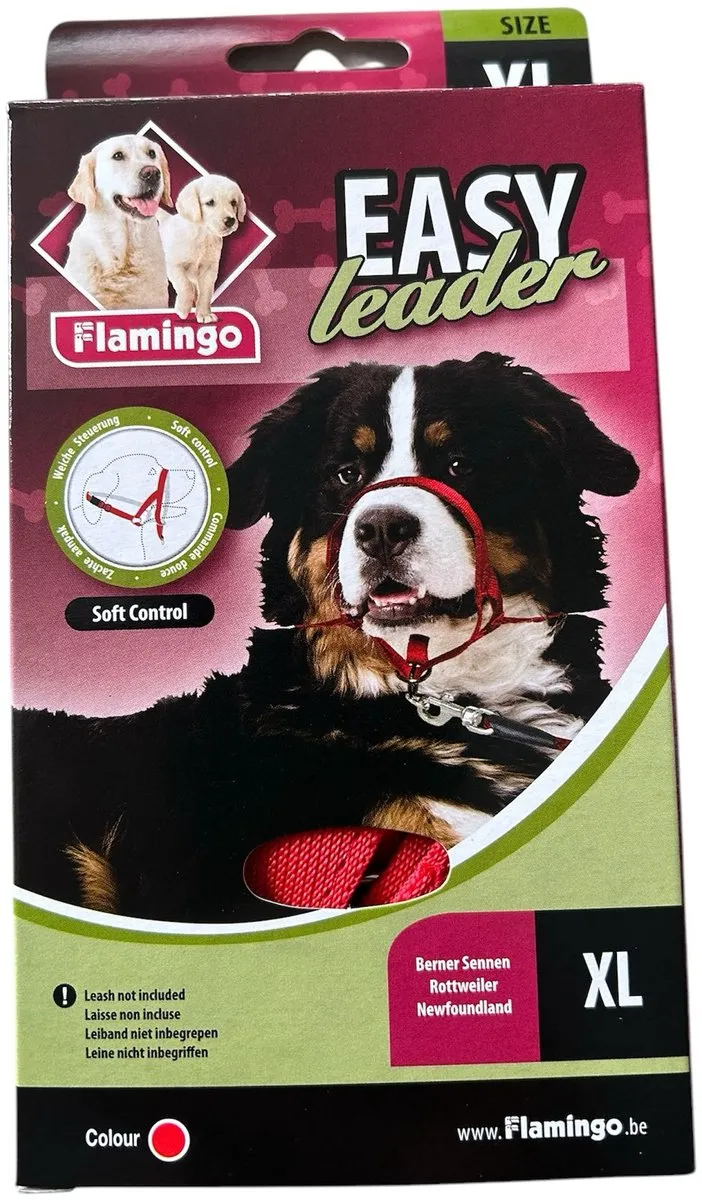 Flamingo Easy Leader Halsband Hond Rood XL