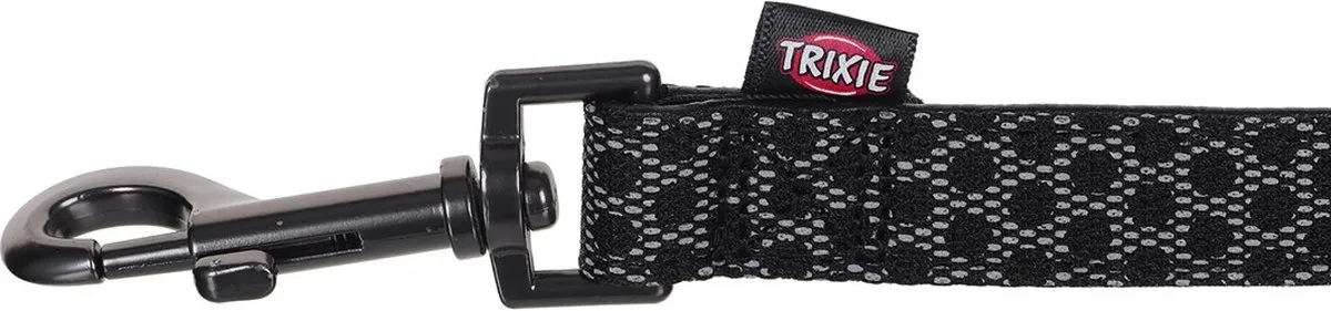 Trixie Hondenriem Night Reflect - 100x2cm Zwart