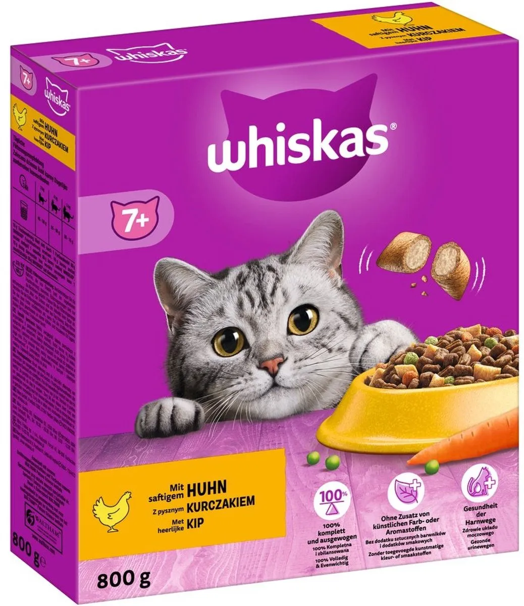 Whiskas Senior Kip Brokjes 800g