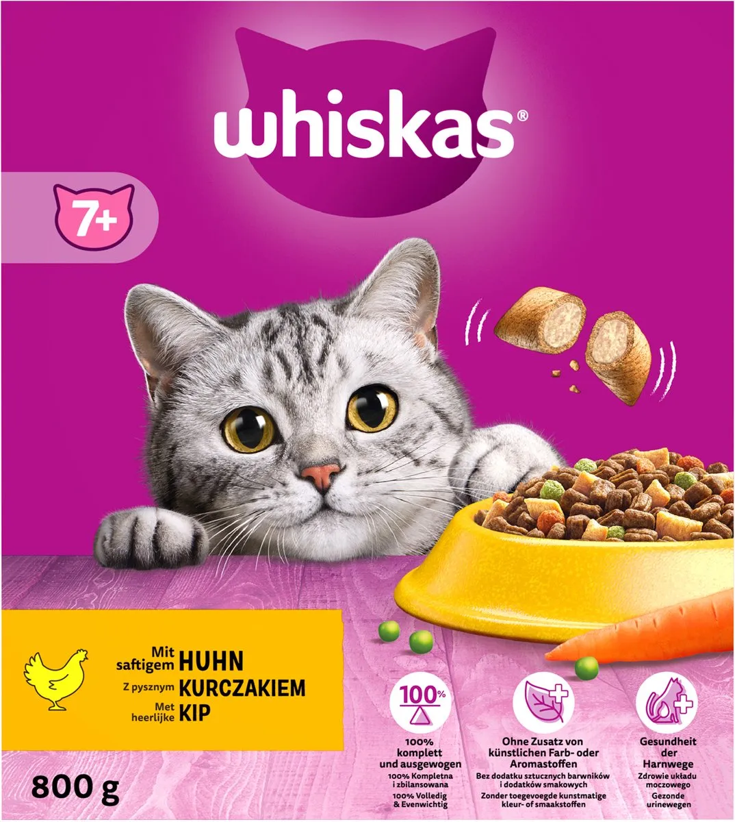 Whiskas Senior Kip Brokjes 800g