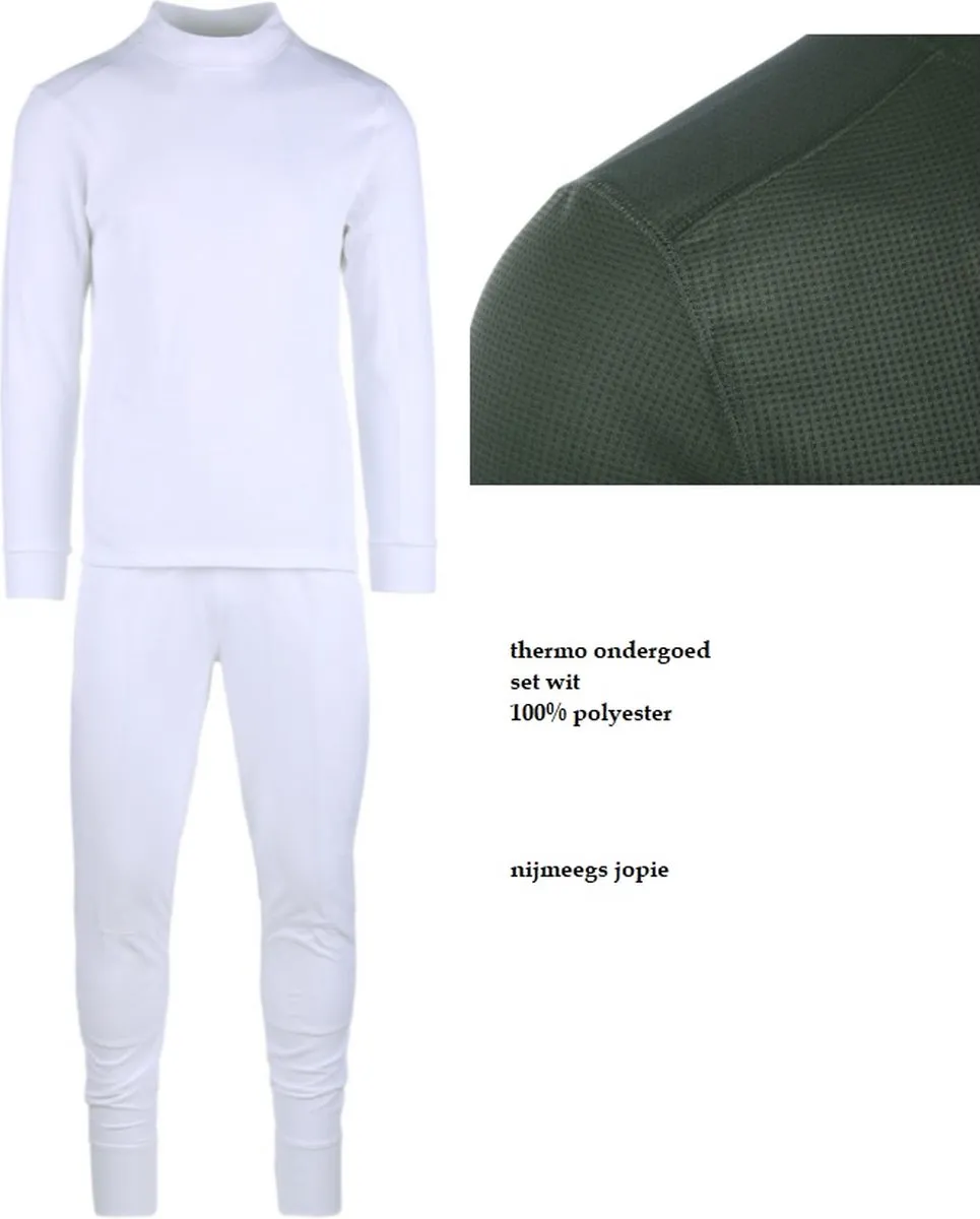 101 inc Thermo Ondergoed Set S-M Wit