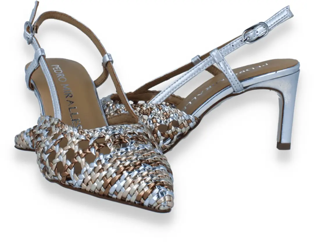 Pedro Miralles Dames Slingback Multi Metal