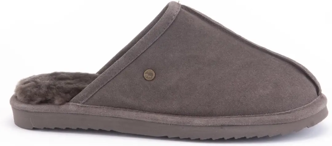 Warmbat Barron Suede Heren Pantoffels - Pebble - Maat 40