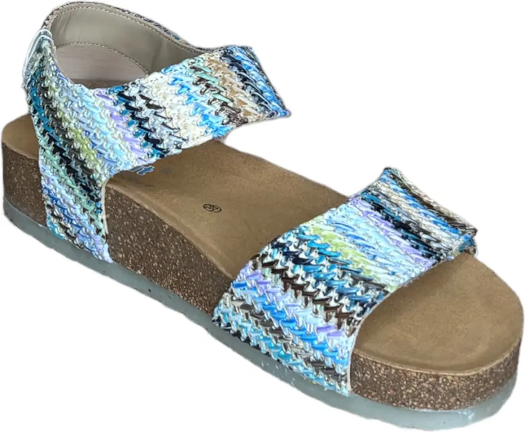 Q Fit Sandaal Mila combi turquoise (Maat