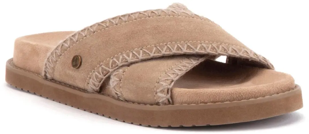 Warmbat Nyah Suede Dames Sandalen - Stone - afbeelding 5 van 5