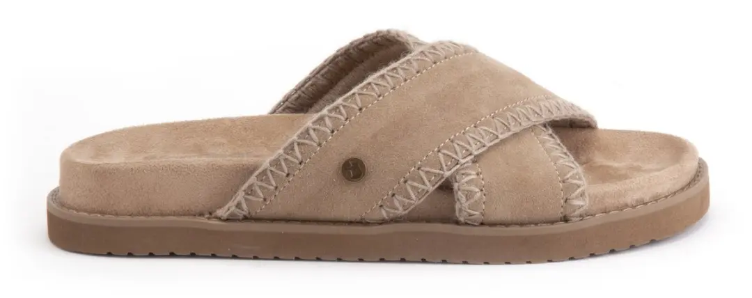 Warmbat Nyah Suede Dames Sandalen - Stone - afbeelding 2 van 5