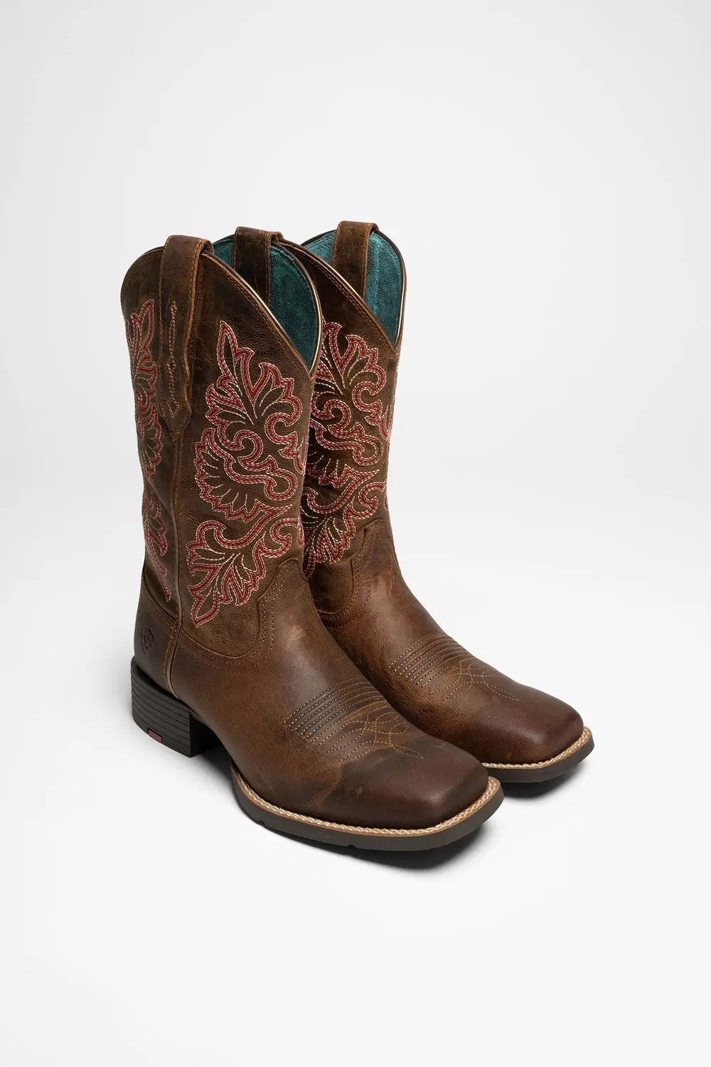 Ariat Round Up Wide Square Toe Westernlaarzen - Bruin - afbeelding 3 van 3