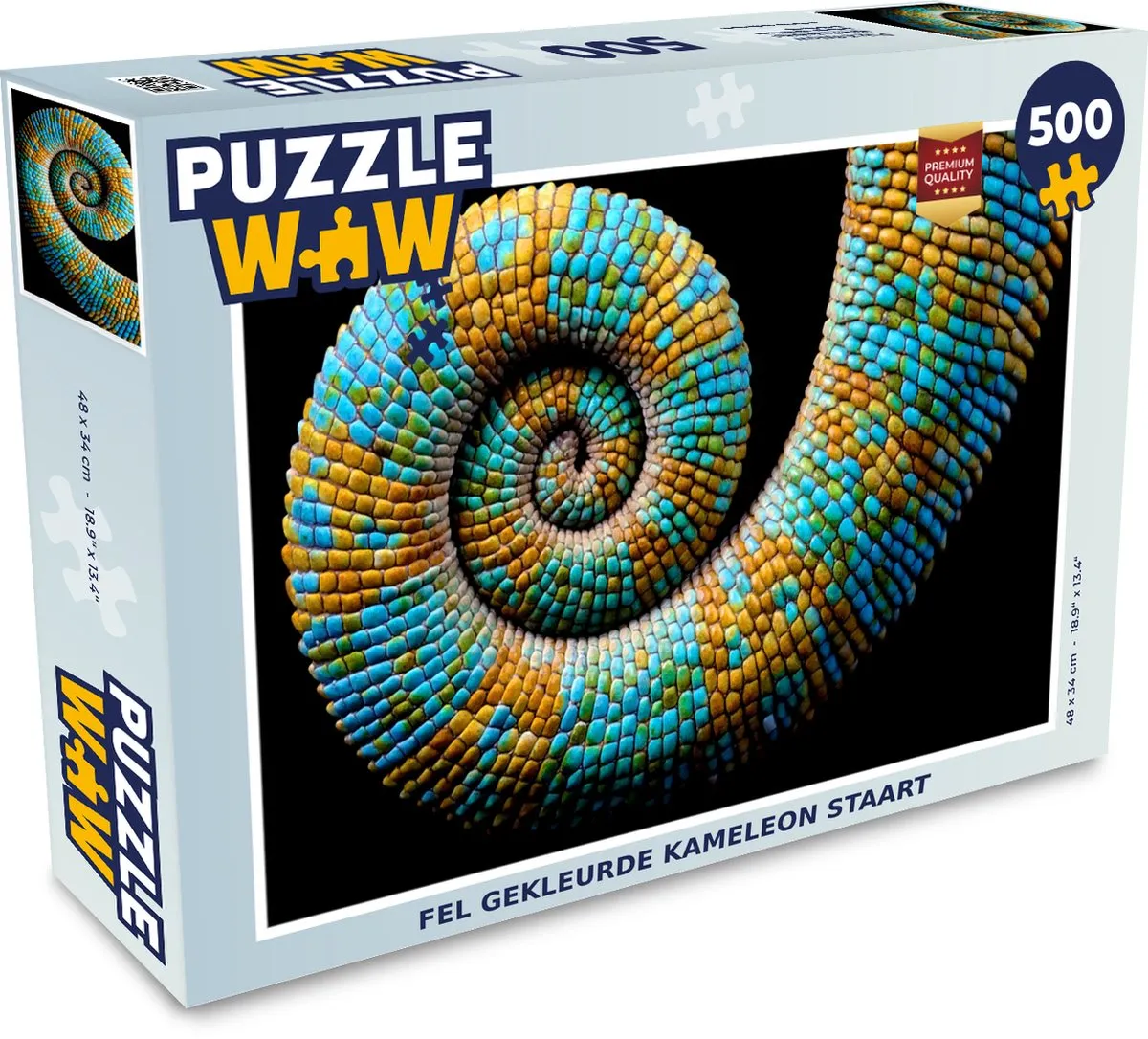 PuzzleWow Kameleon Staart Legpuzzel 500 Stuks