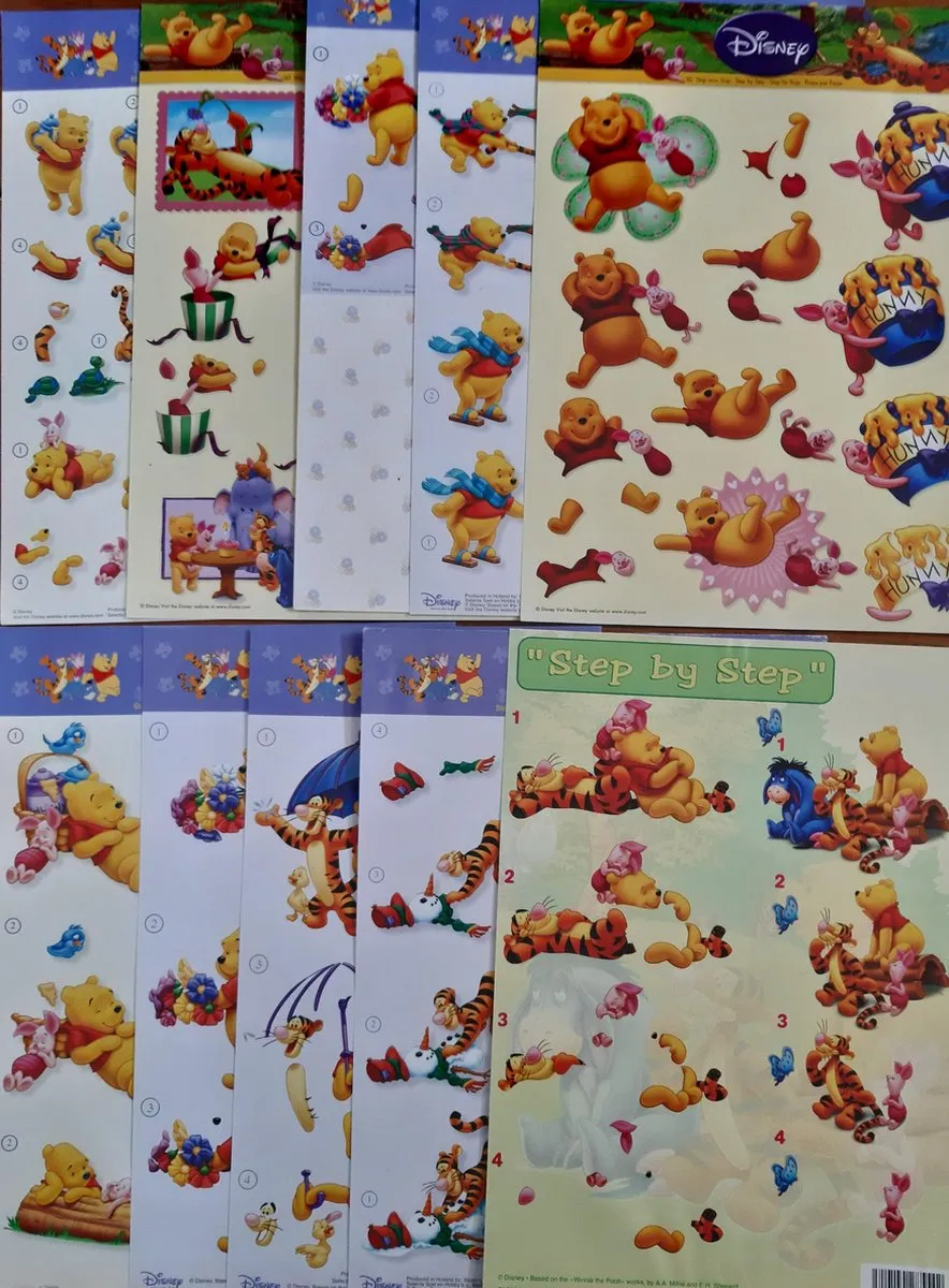 Disney Winnie de Poeh Knipvellen 3DA4