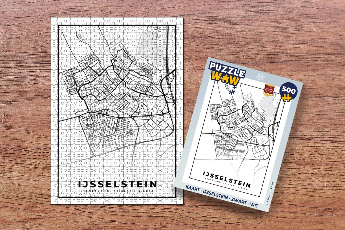 PuzzleWow IJsselstein Legpuzzel 500 Stuks - Multicolor