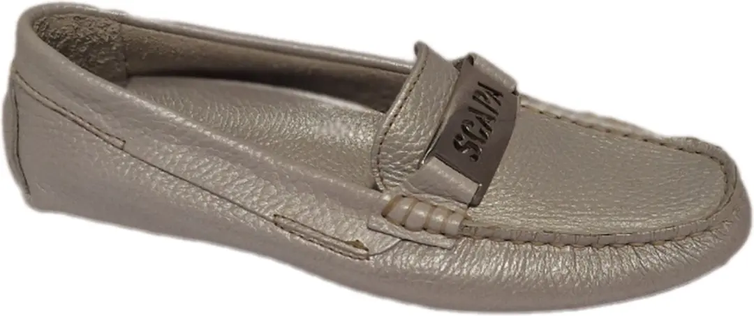 SCAPA-LOAFER-SILVERGREY-LEDER-SIZE 39