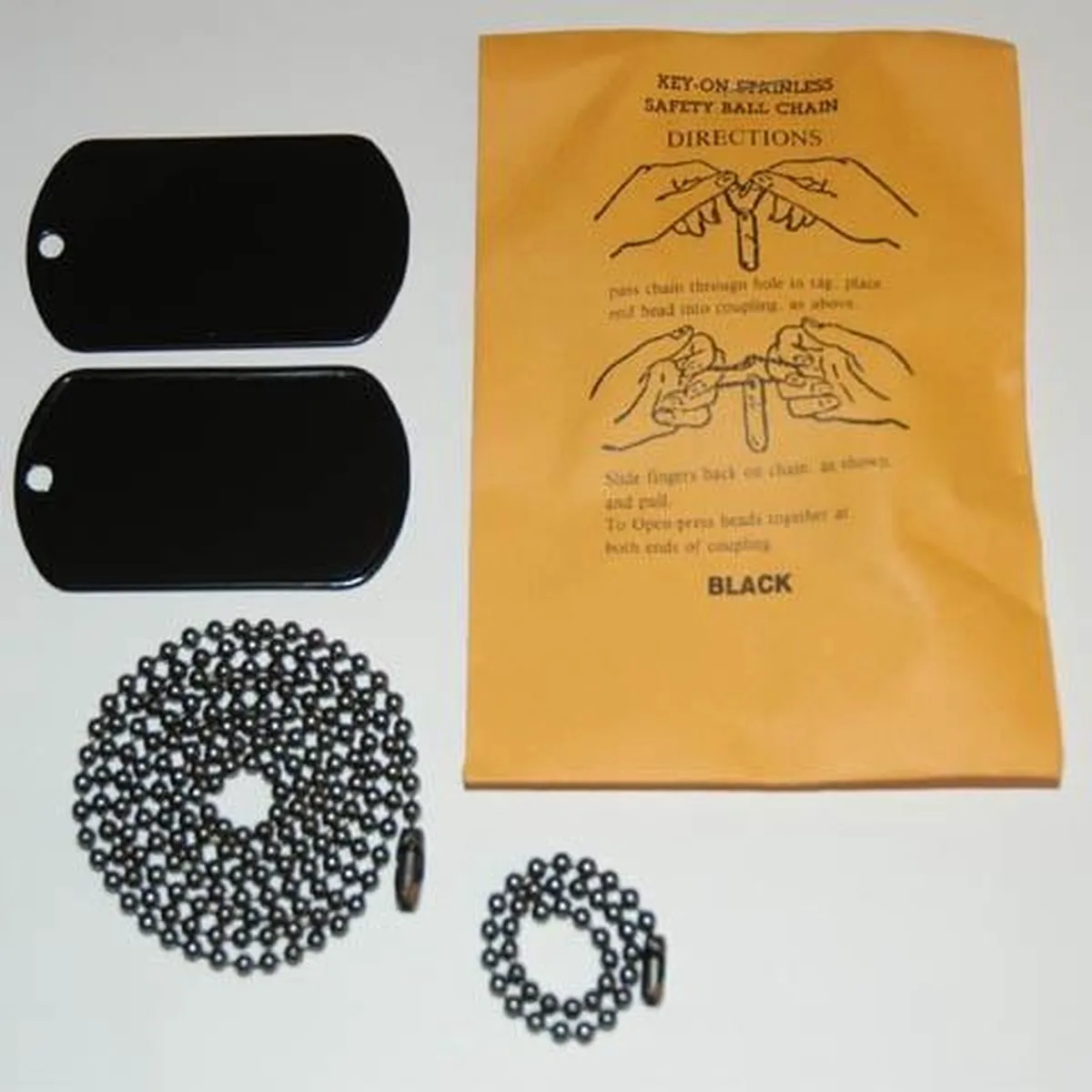 101 inc Dog Tag - Zwart