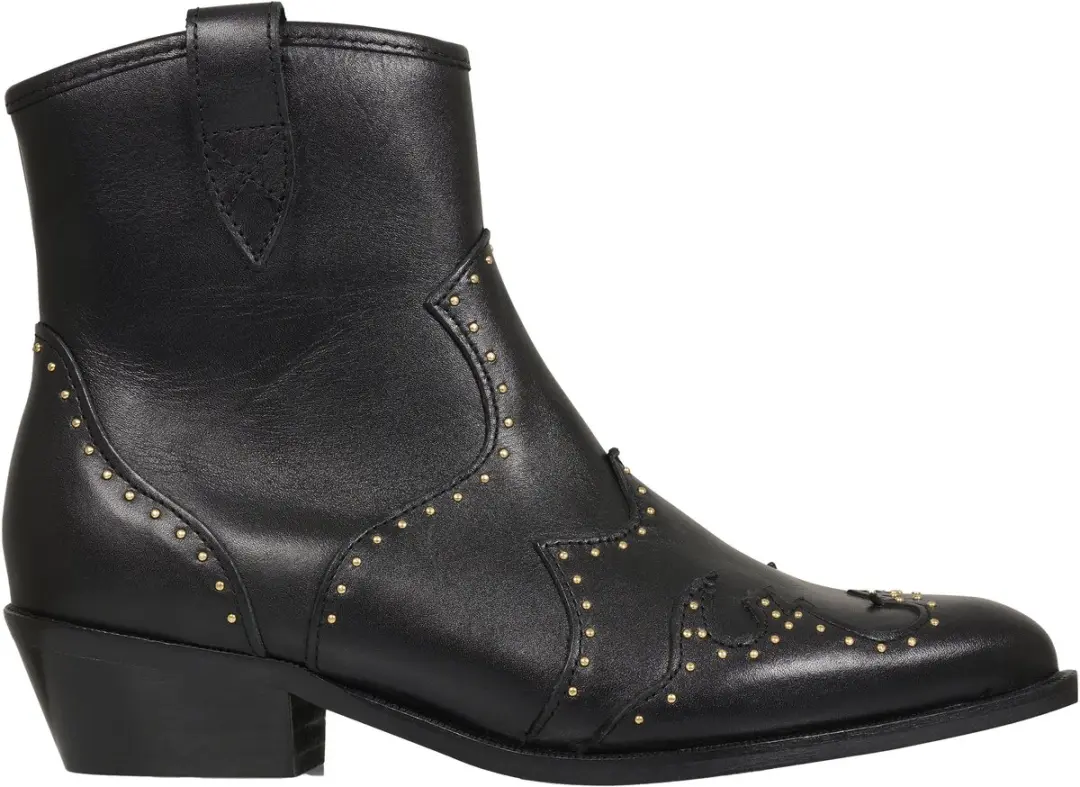 DWRS Label Lyon Studs Cowboylaarzen - Zwart - afbeelding 2 van 3