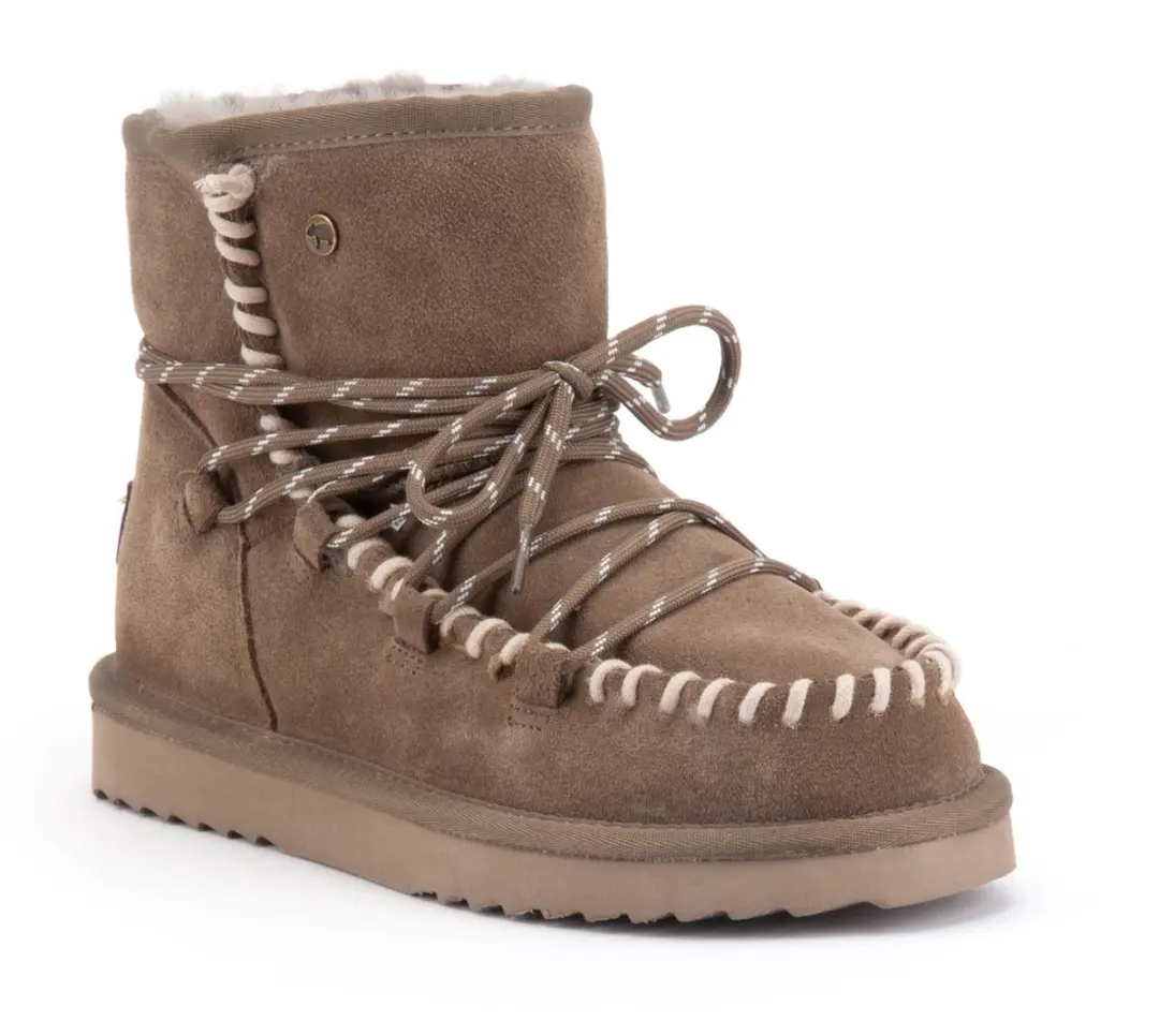 Warmbat Kalbarri Suede Dames Enkellaarzen - Grijsgroen - afbeelding 5 van 6