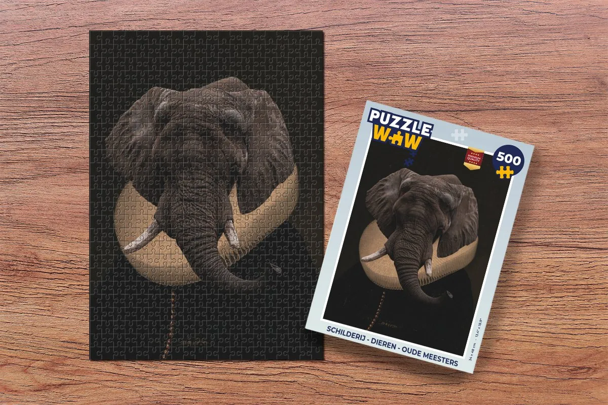 PuzzleWow Dieren Legpuzzel Oude Meesters 500 Stuks - Multicolor