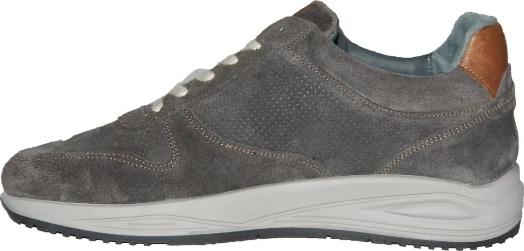 Piedro 1214609470 Wijdte G Sneakers - Grijs/Cognac - afbeelding 3 van 6